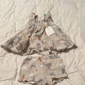 Adorable Animal Print Baby Outfit